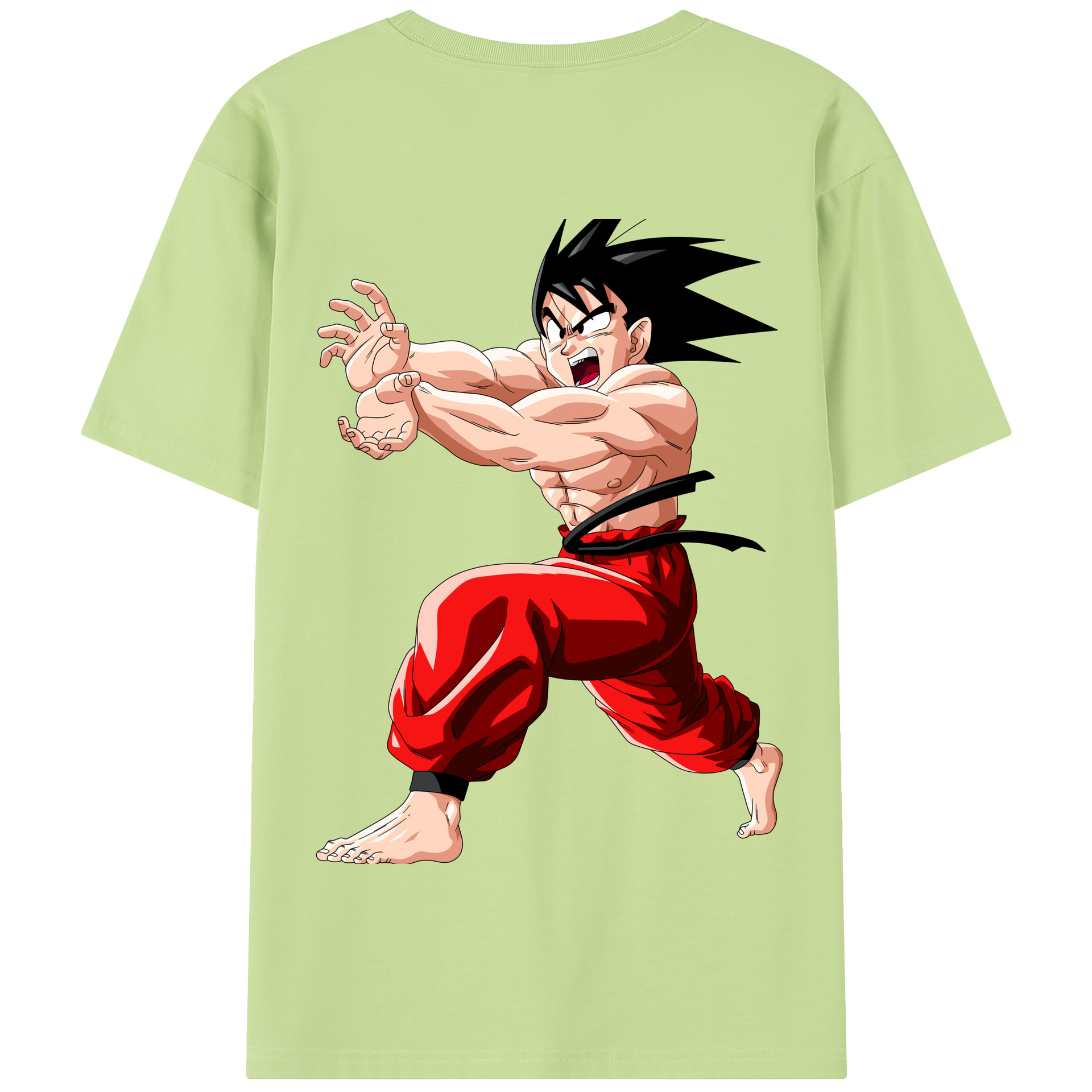 （画像用） ドラゴンボール 孫悟空（そん ごくう）Son Goku カカロット DRAGON BALL Kakarotto 綿100％半袖Tシャツ（背面プリント）
